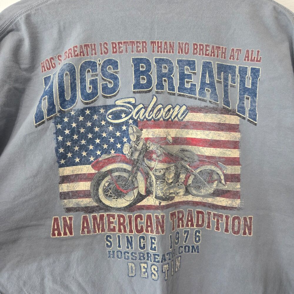 Hog's Breath Saloon Destin T Shirt XXL Comfort Colors Motorcycle Biker Tee